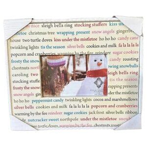 NWT Christmas / Winter Themed Photo Frame Decor 4x6 opening